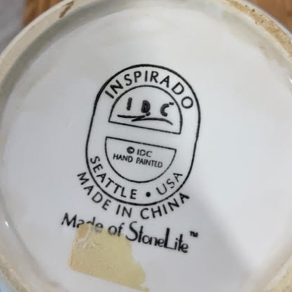 Vintage Lidded Cookie Latched Suction Container Hand Painted Large Snack Jar Mad - Picture 3 of 3